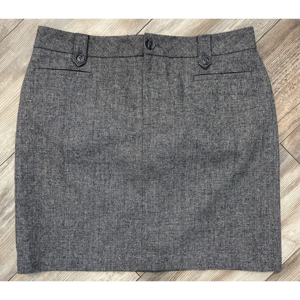 EDDIE BAUER Women's Wool Pencil Mini Skirt Sz 14 Lined